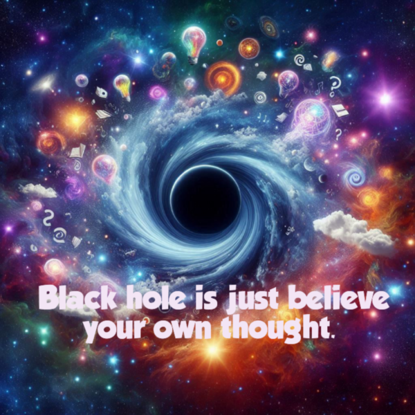 Black hole is just believe your own thought